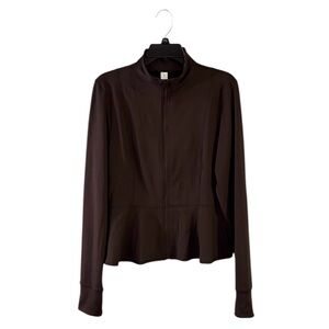 ✨ Yogalicious ($88) Chocolate Mousse Lux Violetta Full Zip Jacket - PTP 20